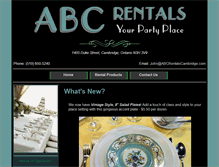 Tablet Screenshot of abcrentalscambridge.com